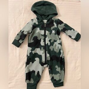 Hurley Newborn Sherpa Hooded Coverall - 3m